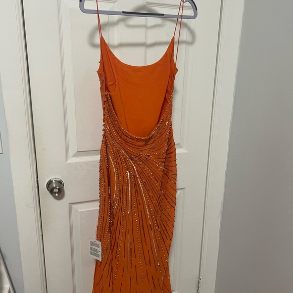 ASOS Dresses & Skirts - ASOS burnt orange embellished midi dress - Worn once